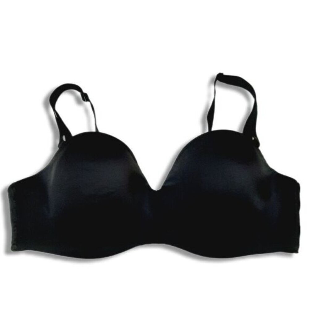 ADDITION ELLE Strapless Multiway T-Shirt Bra Moulded Cups Black Sz 38 DDD